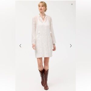 johnny was kyler mesh dress Johnny Was Kyler Embroidered Printed Mesh Maxi Dress